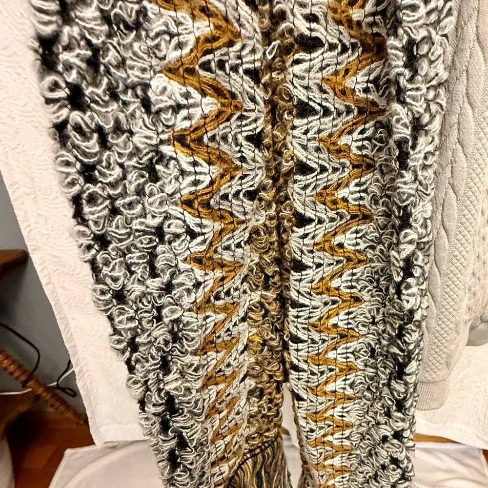 Vintage Soft Warm Retro Comfy Multi Color Scarf